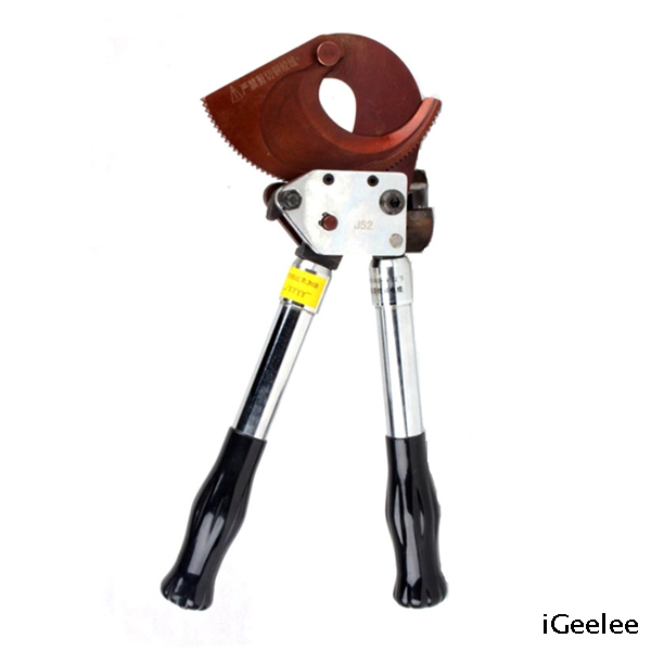 Ratchet Wire Cutter J52 for Armored Cables Use, without Crushing