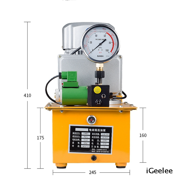 Portable Single Action Motor Oil Pump ZCB-700D Can Match Any Hydraulic Crimping Head Or Cutting Head