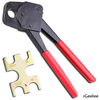  Pex Copper Ring Crimper FT-15/ FT-18/ FT-24 with Gonogo Angle Gauge Red