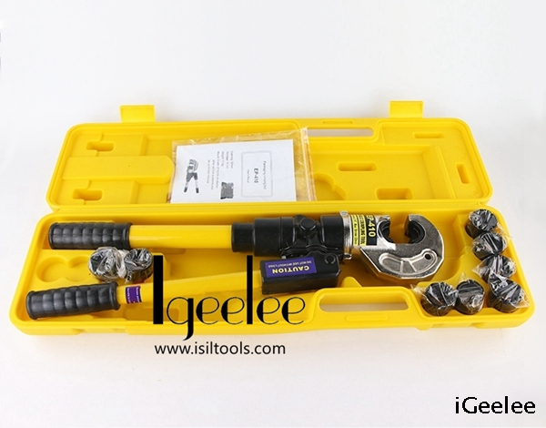Hydraulic Cable Crimping Tool EP-410 for Pressing Cu/Al Terminals, with Two Stages of Pump Actions