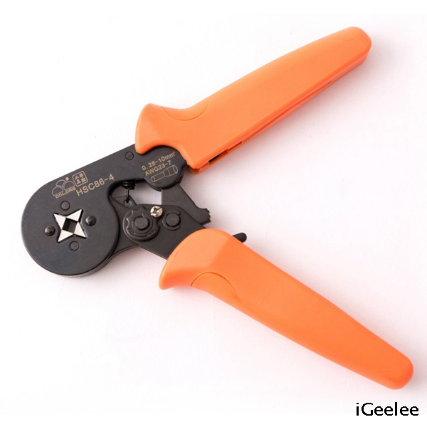 HSC8 6-4 Self-adjusting Crimping Plier Multi-use Tools for Cable Wire End Sleeve 
