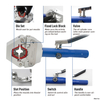 iGeelee Hydraulic A/C Hose Crimper Hydraulic A/C Crimping Tool Hydra-crimp for Barbed And Beaded Hose Fittings