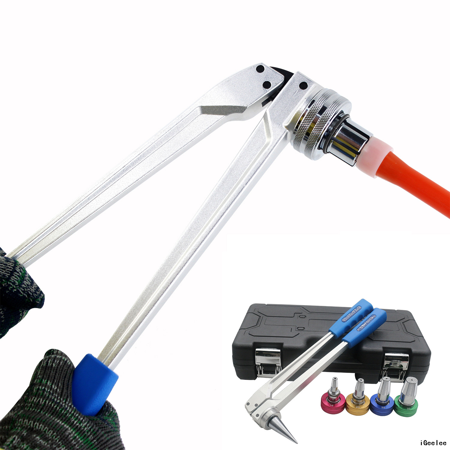 Uponor Pipe Expander Tool PE-1632J with 16-20-25-32mm for Water And Radiator Connection