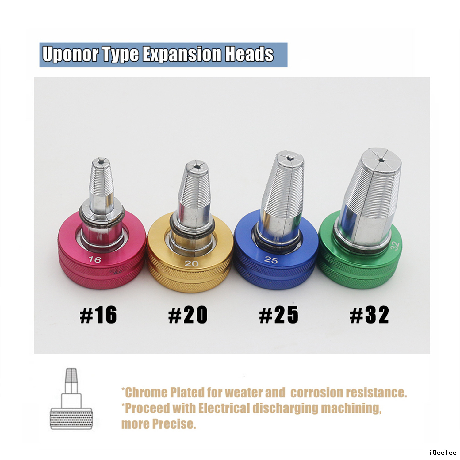 Uponor Pipe Expander Tool PE-1632J with 16-20-25-32mm for Water And Radiator Connection