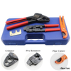 IGeelee Combo Angle Head PEX Pipe Crimper Kit for 1/2" & 3/4" for All US F1807 Standards Copper Rings