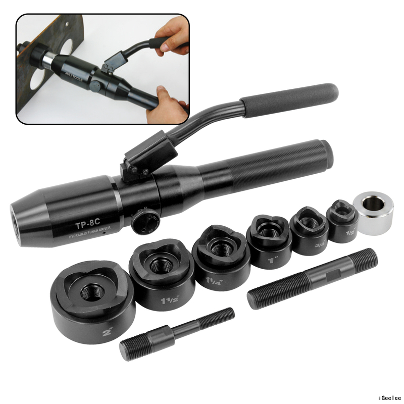 Hydraulic Hole Punch Tool TP-8C Is Designed As Working Head with Pumping Body Together