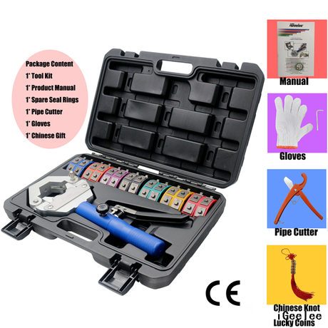 iGeelee IG-71500 Hydraulic A/C Hose Crimping Tool kit for car